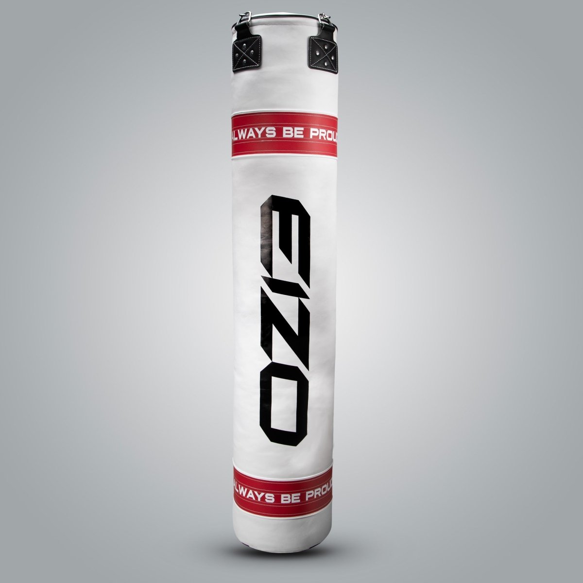Bolsa longa profissional Eizo Ironshin para Muay Thai e Kickboxing branca