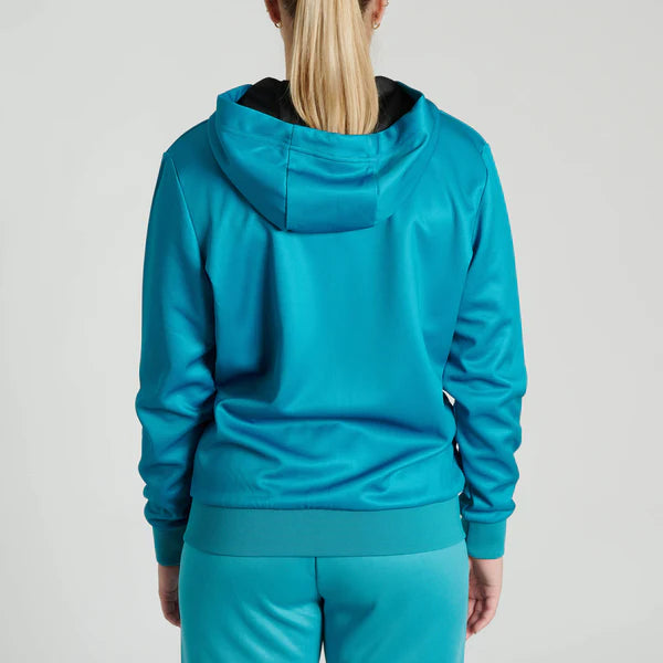 Felpa Donna Leone Logo Cappuccio e Zip