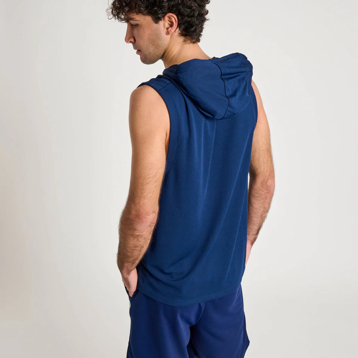 Sweat sans manches Leone avec capuche et logo