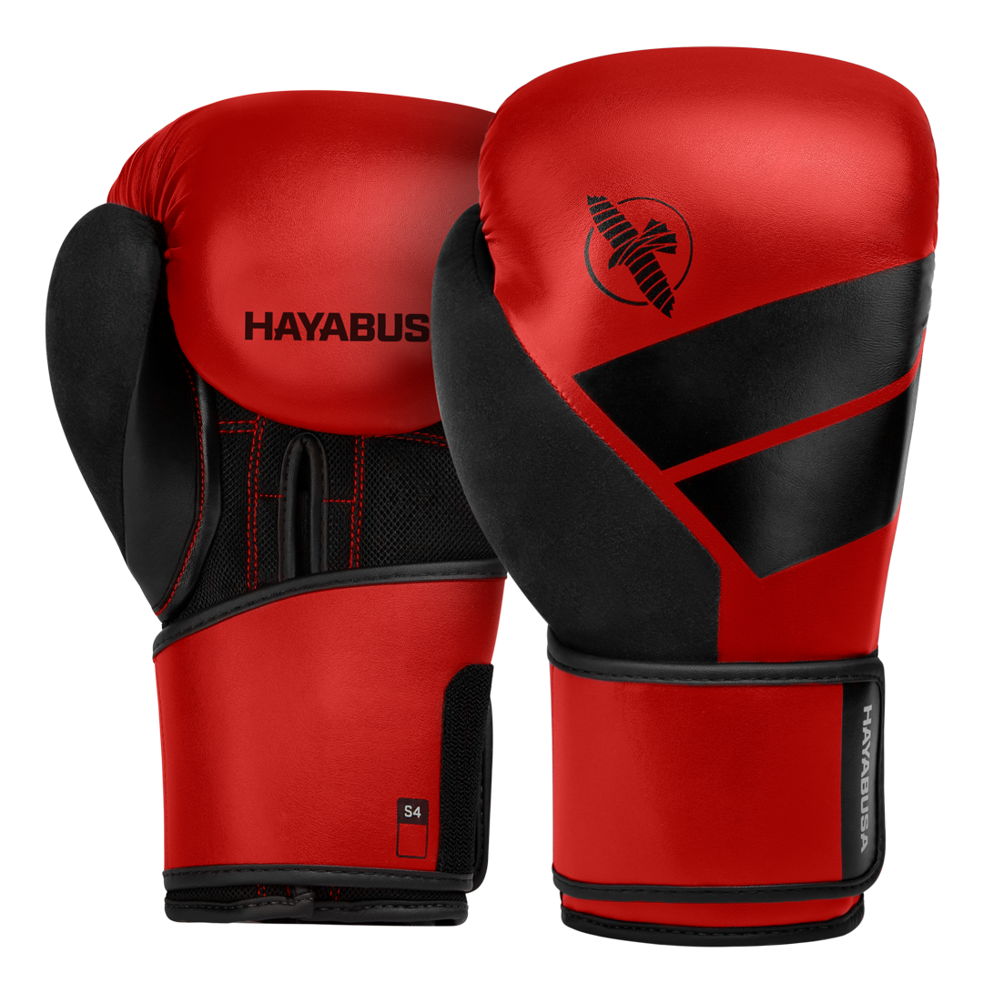 Coppia di guantoni da boxe Hayabusa S4 rossi vivaci