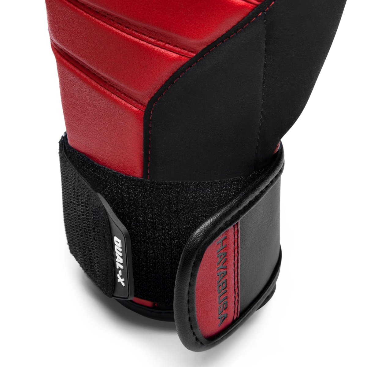 Open scheursysteem van de rood-zwarte Hayabusa T3-handschoenen