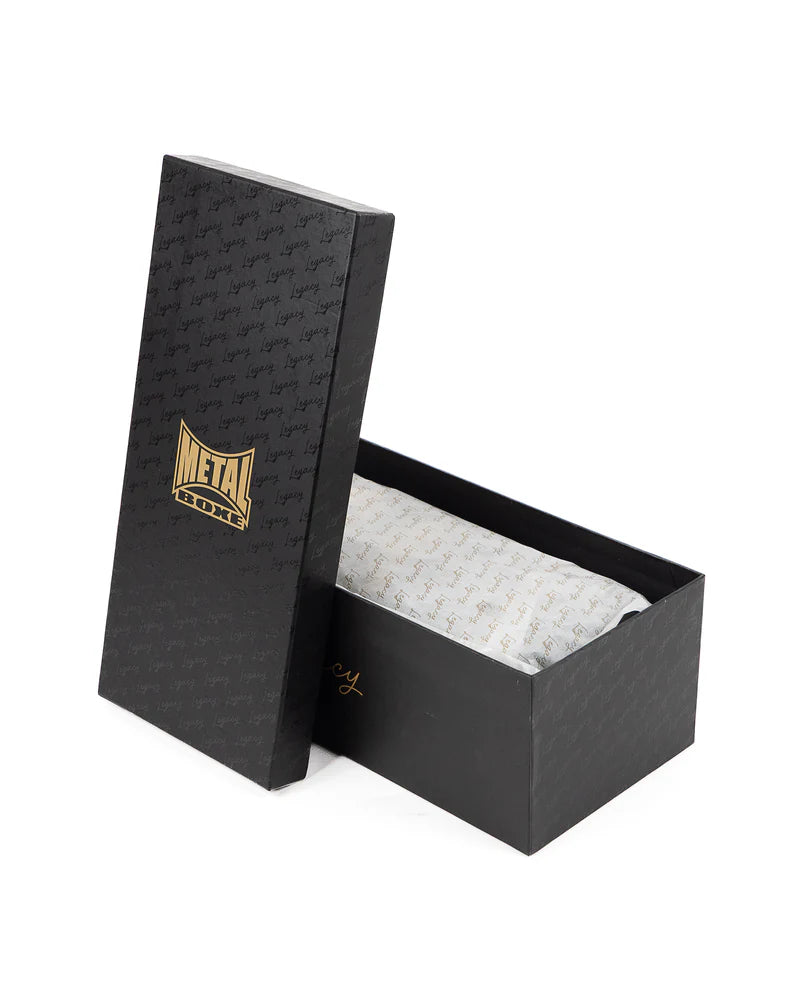 Confezione esclusiva e scatola di conservazione dei guantoni Metal Boxe Legacy Sparring Velcro