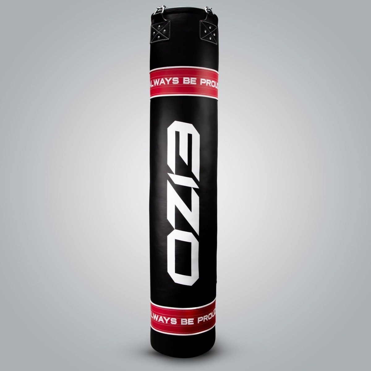 Bolsa longa profissional Eizo Ironshin para Muay Thai e Kickboxing preta