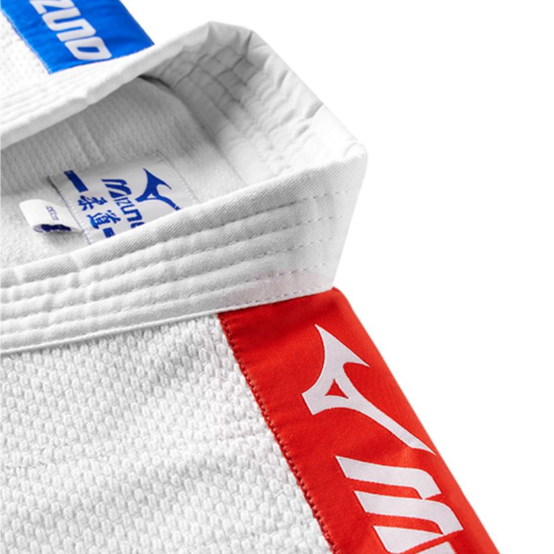 Judogi Mizuno Kodomo Plus 350 GR Bande Rosse e Blu