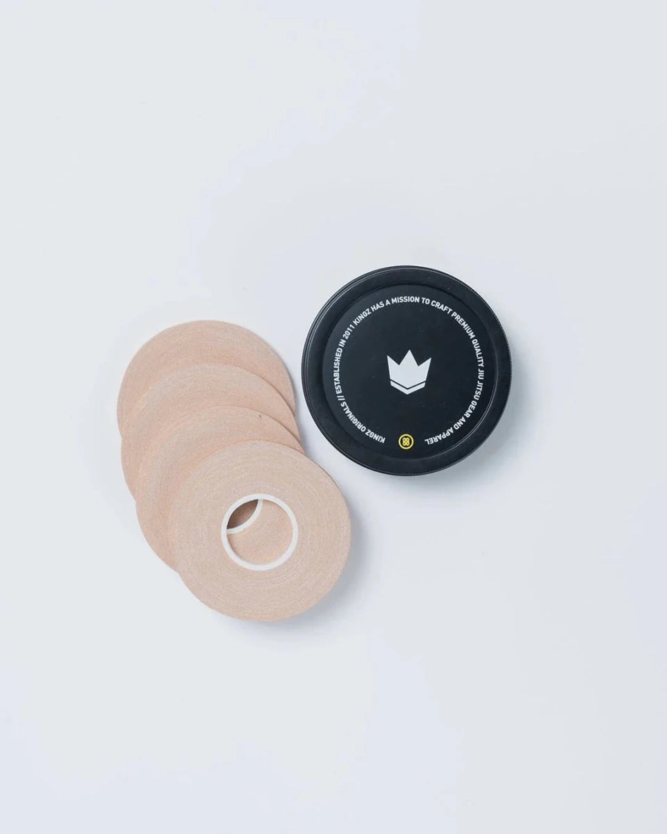 Paket Kingz Finger Tape krem, pita teknis pra-potong untuk olahraga pertarungan