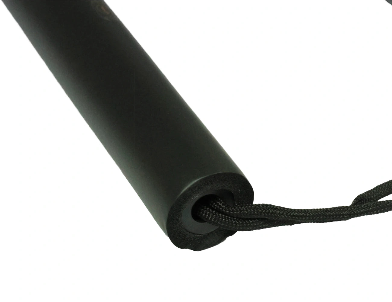 Nunchaku de base en éponge noire avec corde et dragon