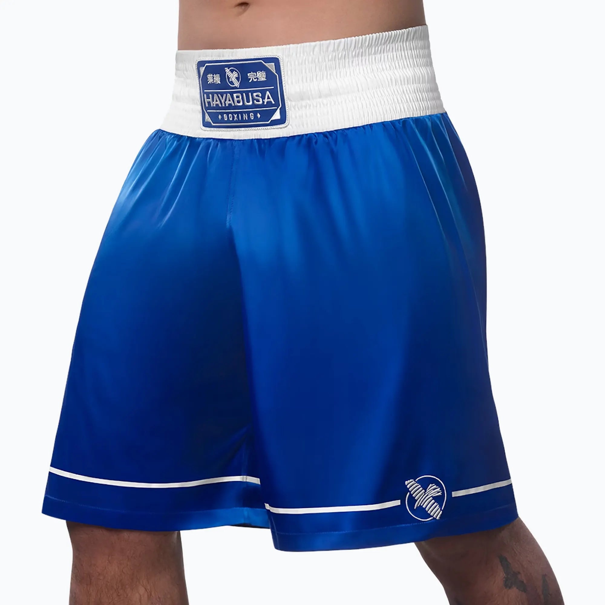 Pantaloncini boxe Hayabusa blu fronte