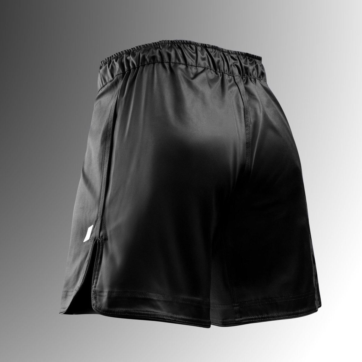 Vue arrière du short 3/4 Hayabusa Apex noir, tissu technique ultra résistant