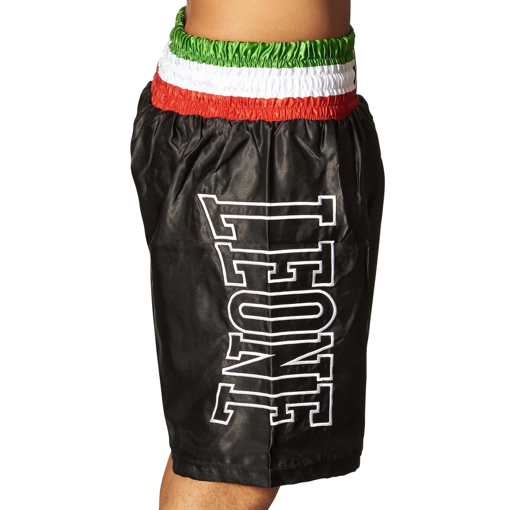 Shorts de boxe Leone bande tricolore