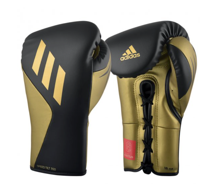 Guantoni Adidas Speed TILT 350 PRO Training Lacci Nero Oro